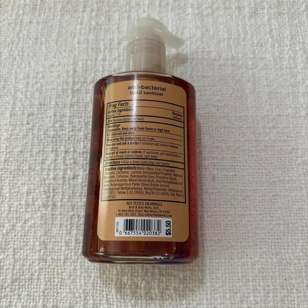 Bath & Body Works Warm Vanilla Sugar Anti-Bacterial Hand Gel 7.6 fl oz Pump